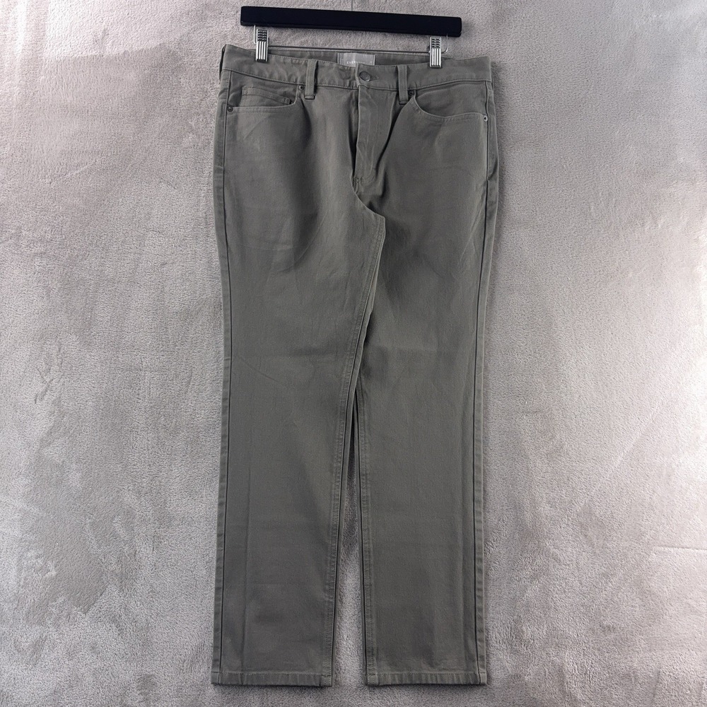 Everlane Way High Pants Mens Size 32x27 Gray Straight Leg Casual Minimalist